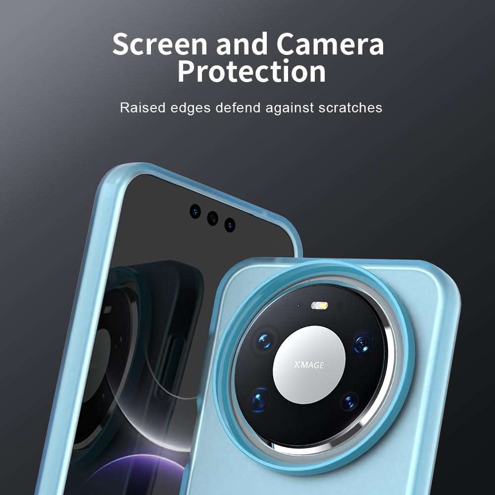 For Huawei Mate 80 Pro Candy PC Hybrid TPU Shockproof Phone Case(Blue)