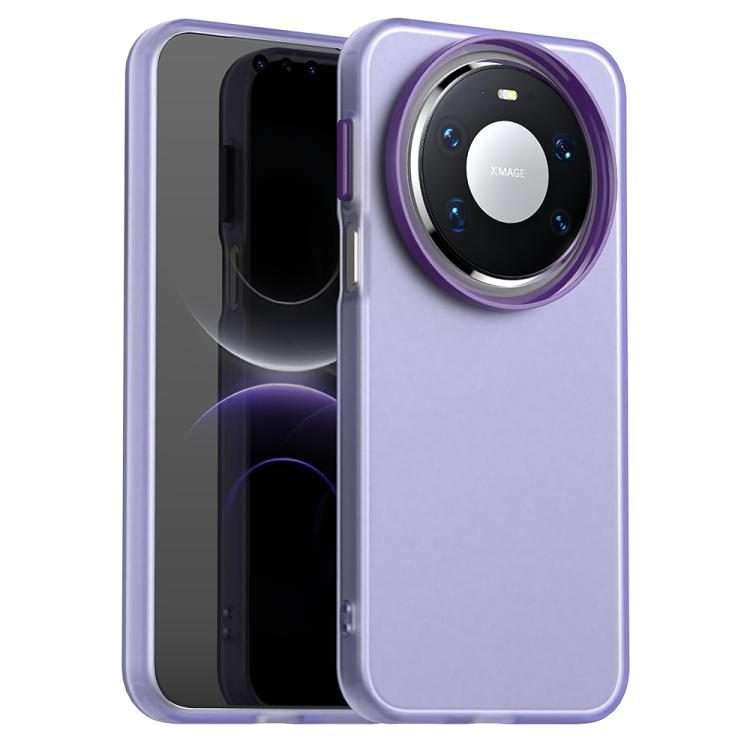 For Huawei Mate 80 Pro Candy PC Hybrid TPU Shockproof Phone Case(Purple)
