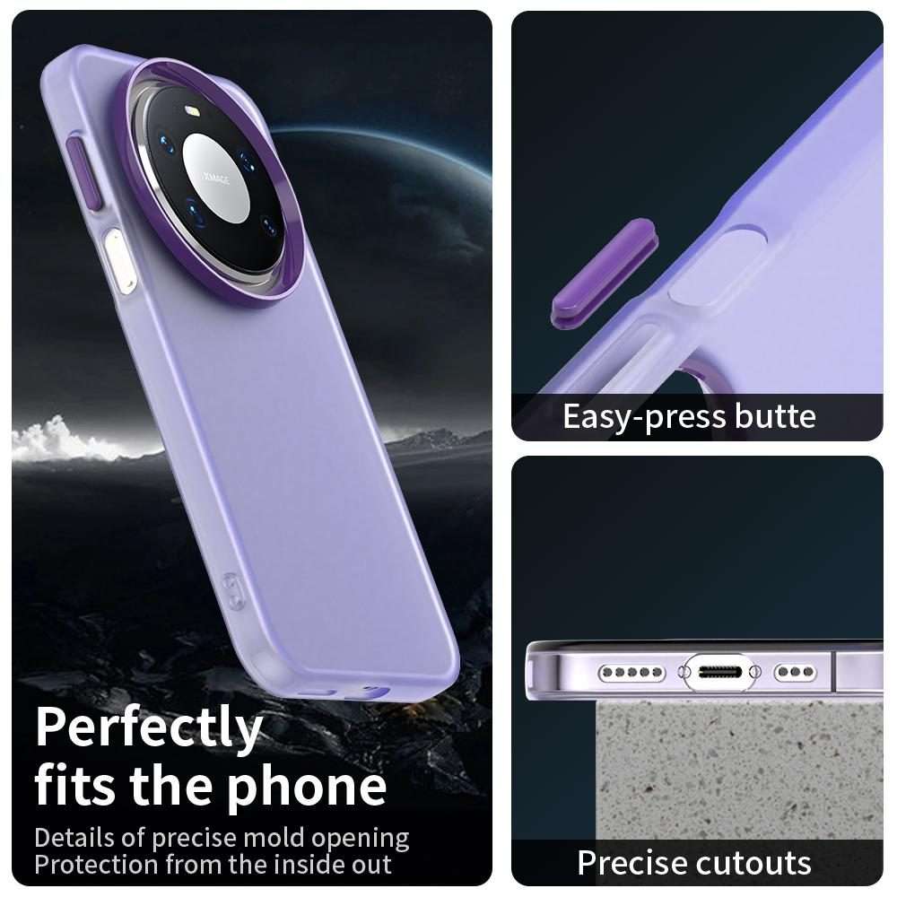 For Huawei Mate 80 Pro Candy PC Hybrid TPU Shockproof Phone Case(Purple)