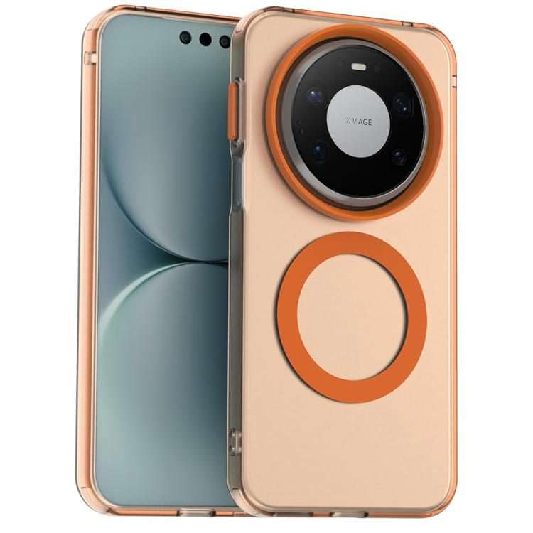 For Huawei Mate 80 Pro Max Candy Magsafe PC Hybrid TPU Phone Case(Orange)