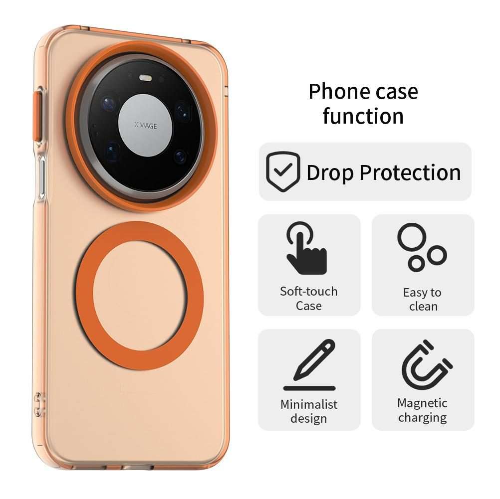 For Huawei Mate 80 Pro Max Candy Magsafe PC Hybrid TPU Phone Case(Orange)