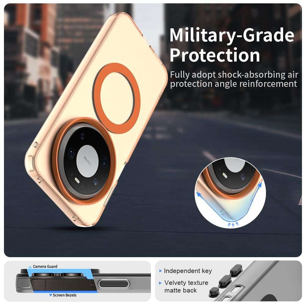 For Huawei Mate 80 Pro Max Candy Magsafe PC Hybrid TPU Phone Case(Orange)