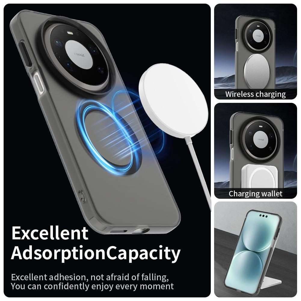 For Huawei Mate 80 Pro Max Candy Magsafe PC Hybrid TPU Phone Case(Black)