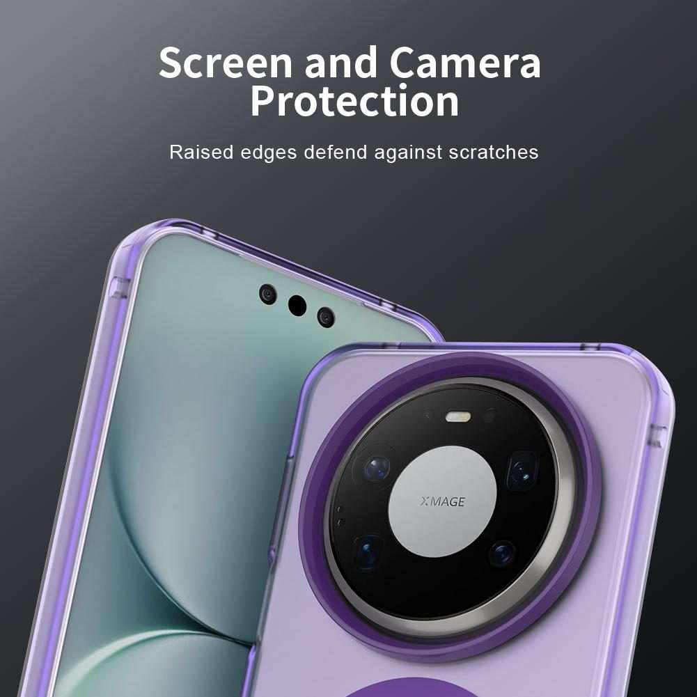 For Huawei Mate 80 Pro Max Candy Magsafe PC Hybrid TPU Phone Case(Purple)