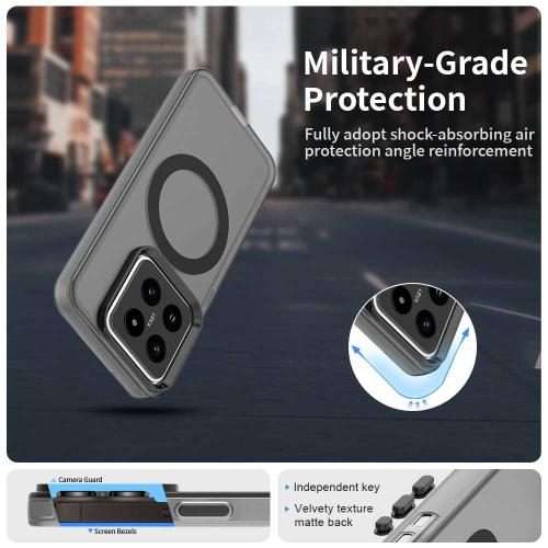 For Xiaomi 14 Pro Candy Magsafe PC Hybrid TPU Phone Case(Black)