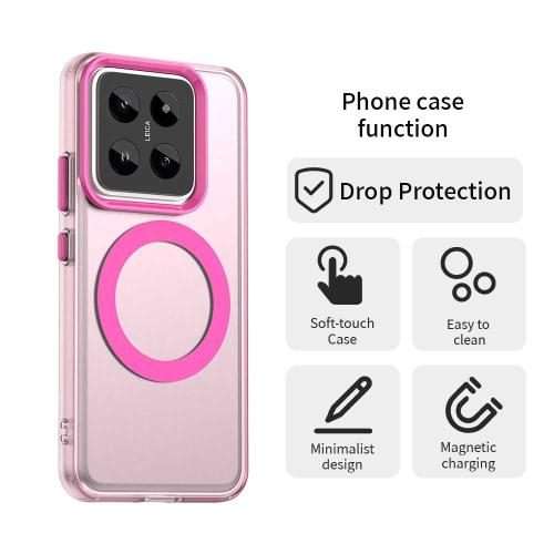 For Xiaomi 14 Pro Candy Magsafe PC Hybrid TPU Phone Case(Red)