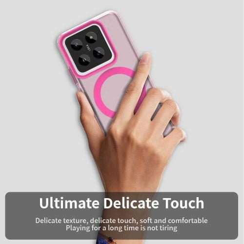 For Xiaomi 14 Pro Candy Magsafe PC Hybrid TPU Phone Case(Red)