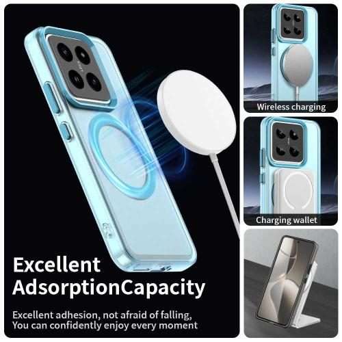 For Xiaomi 14 Pro Candy Magsafe PC Hybrid TPU Phone Case(Blue)