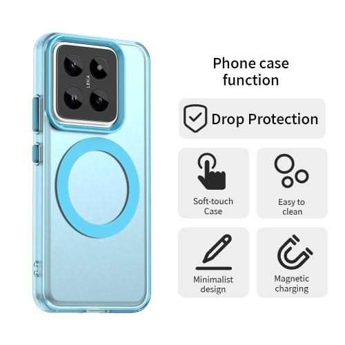 For Xiaomi 14 Pro Candy Magsafe PC Hybrid TPU Phone Case(Blue)