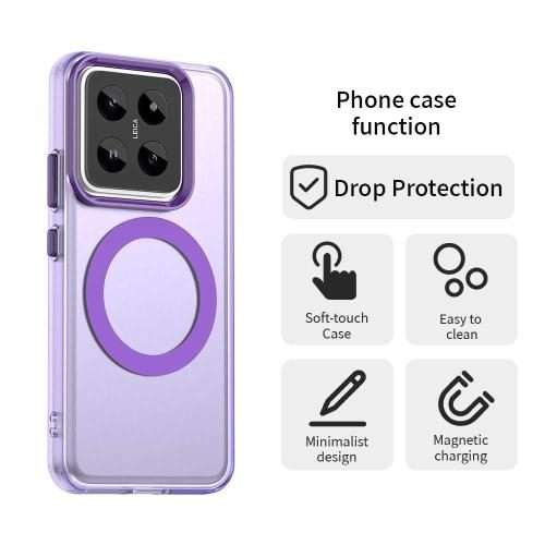 For Xiaomi 14 Pro Candy Magsafe PC Hybrid TPU Phone Case(Purple)