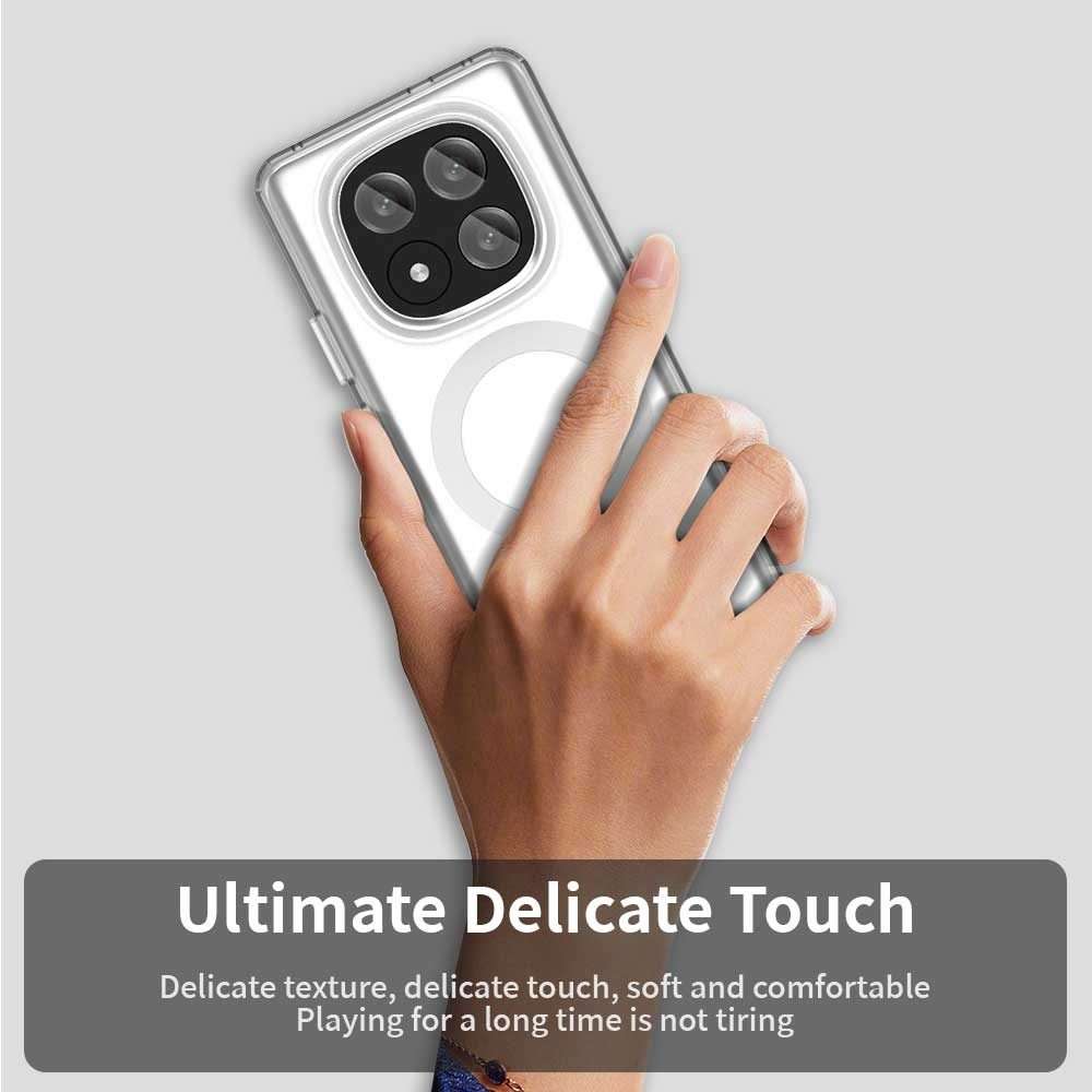 For Redmi Note 14 Pro+ 5G Candy Magsafe PC Hybrid TPU Phone Case(White)