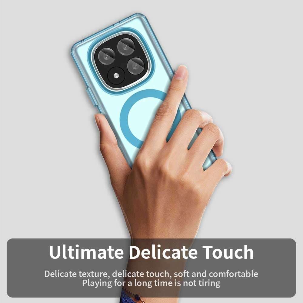 For Redmi Note 14 Pro+ 5G Candy Magsafe PC Hybrid TPU Phone Case(Blue)