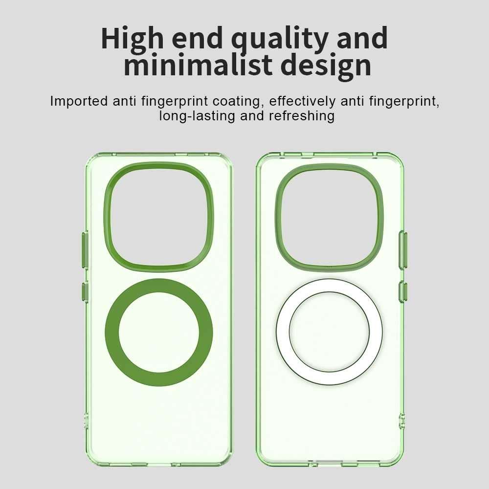For Redmi Note 14 Pro+ 5G Candy Magsafe PC Hybrid TPU Phone Case(Green)