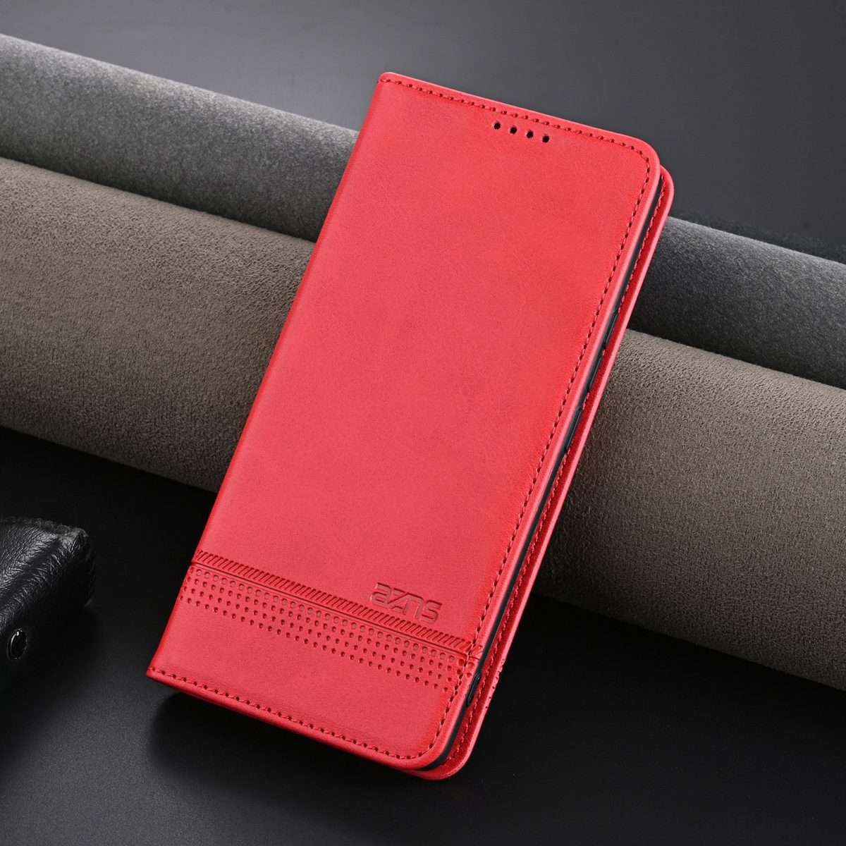 For Xiaomi 15 Pro AZNS Magnetic Calf Texture Flip Leather Phone Case(Red)