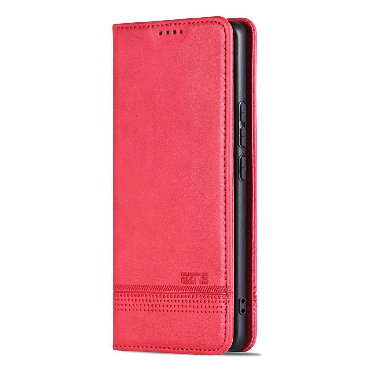 For Xiaomi 15 Pro AZNS Magnetic Calf Texture Flip Leather Phone Case(Red)