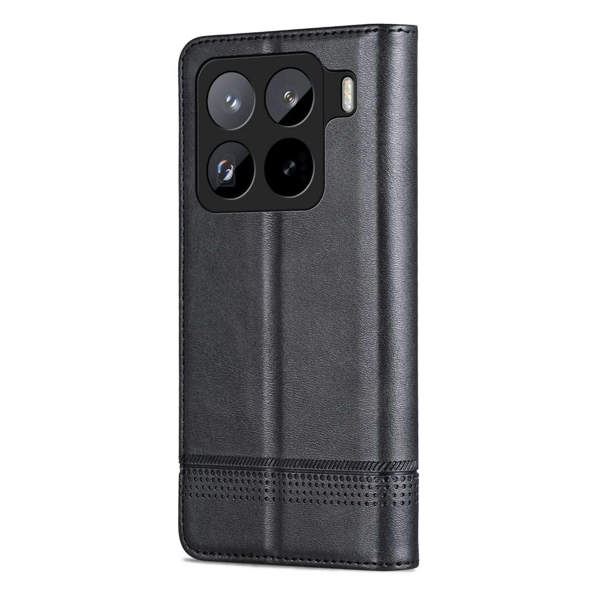 For Xiaomi 15 Pro AZNS Magnetic Calf Texture Flip Leather Phone Case(Black)