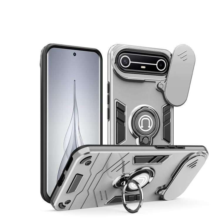 For Tecno Pova Slim 5G / Spark Slim 4G Camshield Ring Holder Phone Case(Grey)