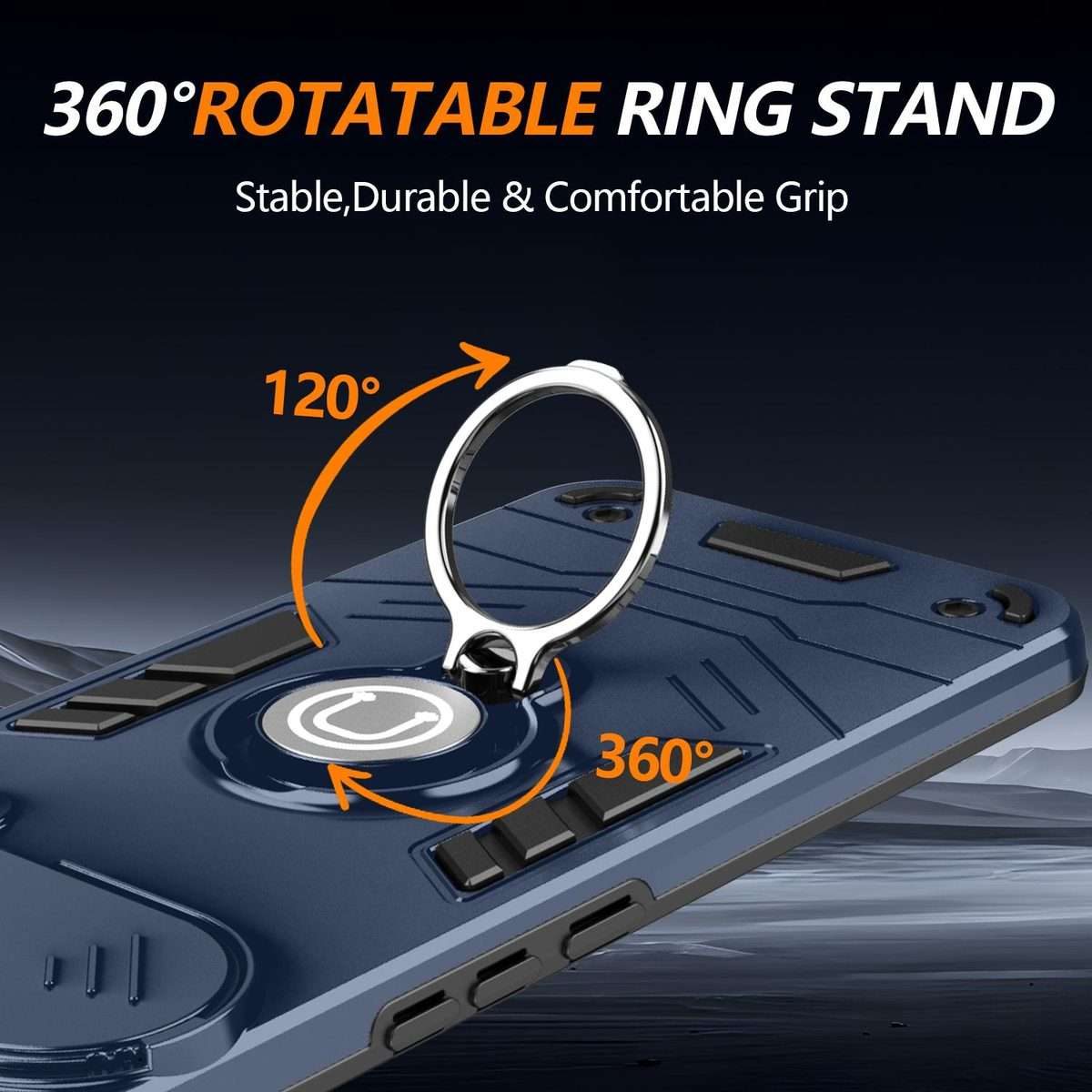 For Tecno Pova Slim 5G / Spark Slim 4G Camshield Ring Holder Phone Case(Grey)