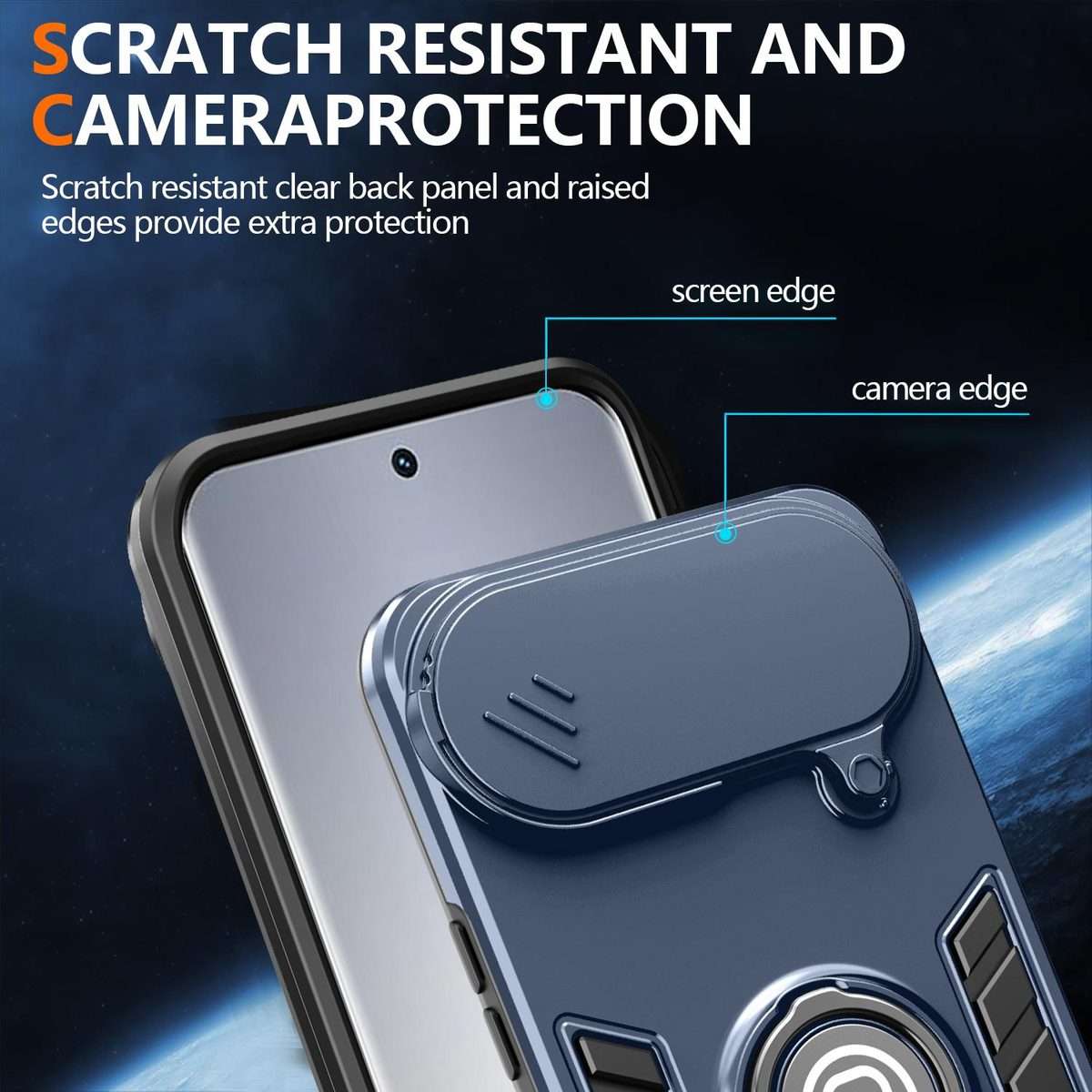 For Tecno Pova Slim 5G / Spark Slim 4G Camshield Ring Holder Phone Case(Grey)