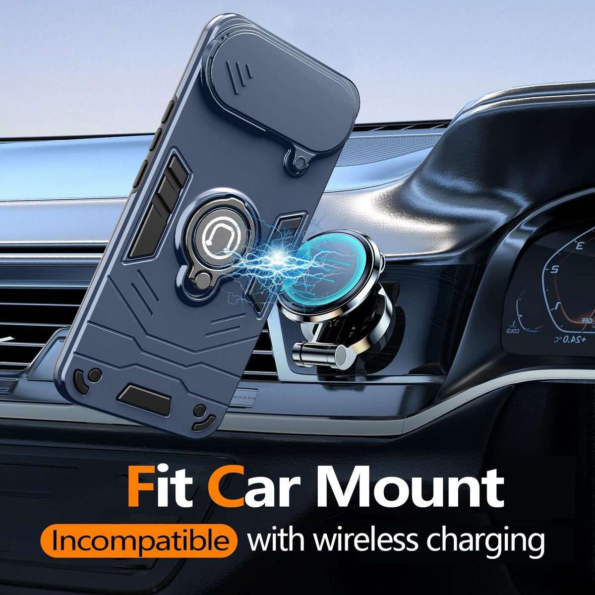 For Tecno Pova Slim 5G / Spark Slim 4G Camshield Ring Holder Phone Case(Grey)
