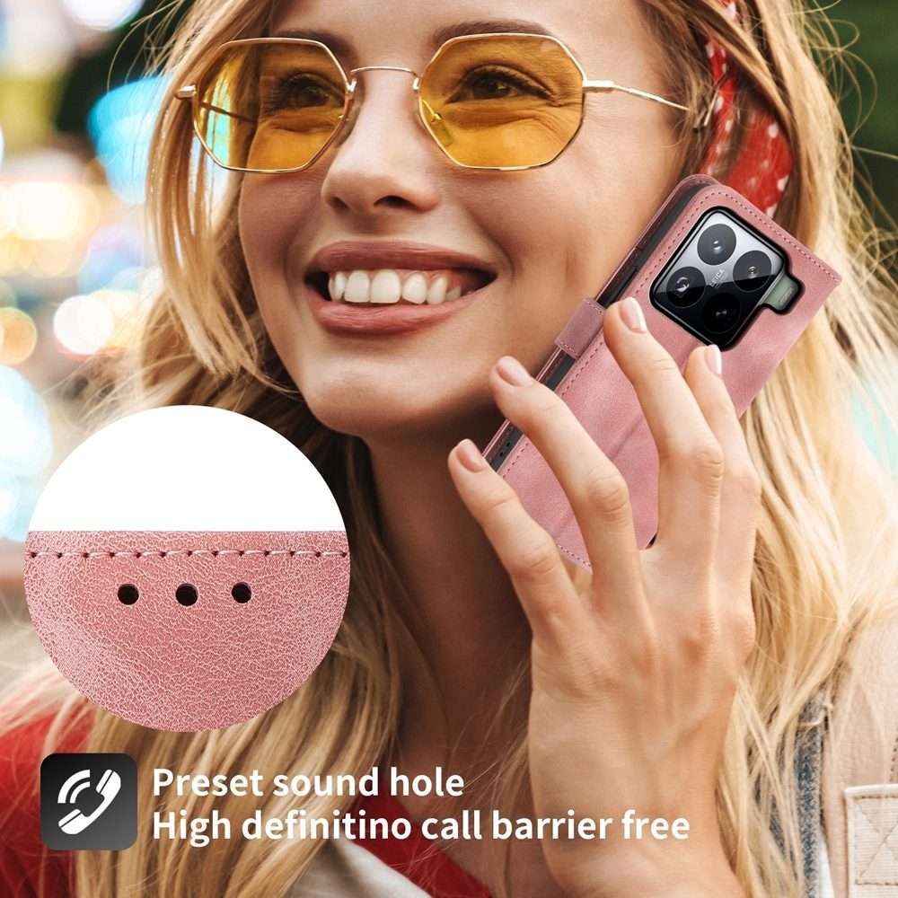 For Xiaomi 15 Pro Skin Feel Flowers Embossed Wallet Leather Phone Case(Pink)