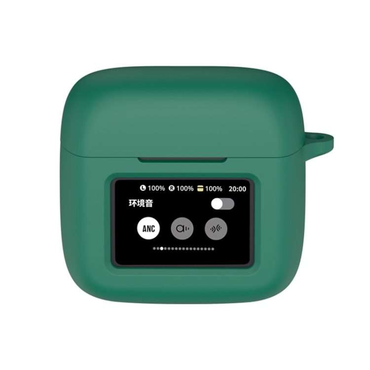 For JBL Tour Pro 3 Silicone Wireless Earphone Protective Case(Deep Green)