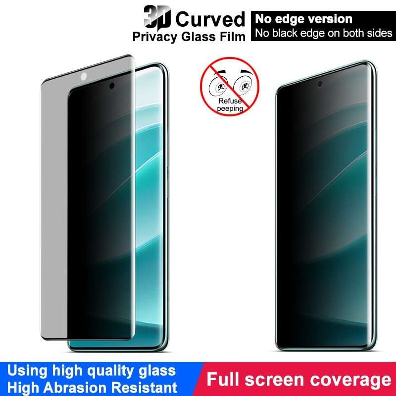 For Redmi Note 14 Pro 5G / 14 Pro+ 5G imak No Edge Version 3D Curved Privacy Full Screen Tempered
