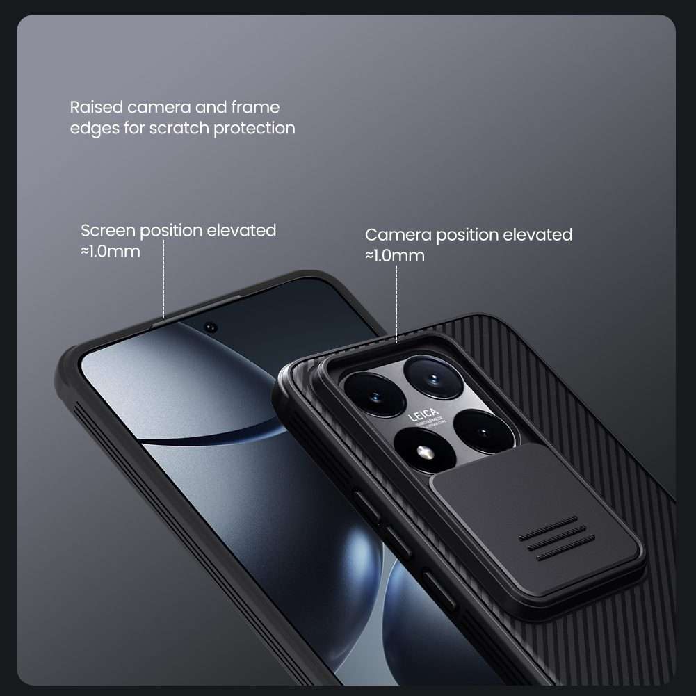 For Xiaomi 14T NILLKIN CamShield Pro PC Phone Case(Black)