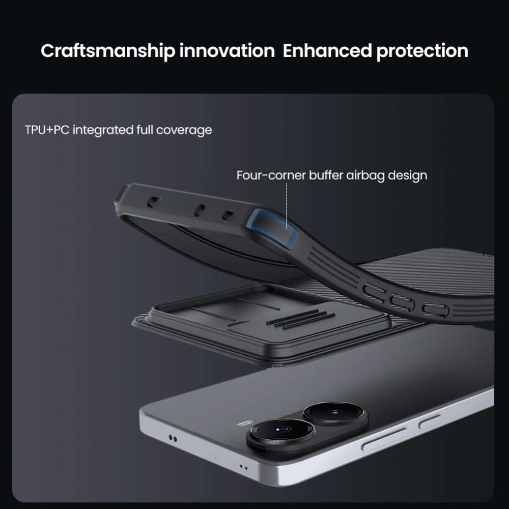 For Xiaomi Poco X7 Pro NILLKIN CamShield Pro PC Phone Case(Black)