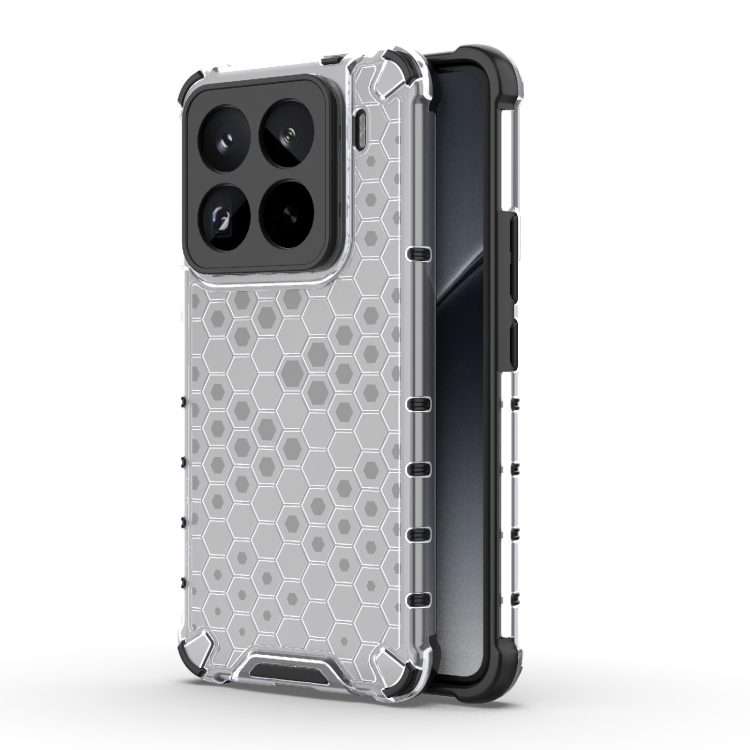 For Xiaomi 15 Pro 5G Honeycomb Shockproof Phone Case(White)