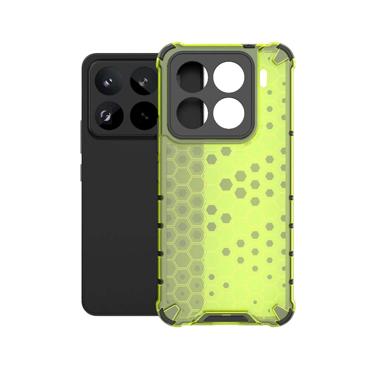 For Xiaomi 15 Pro 5G Honeycomb Shockproof Phone Case(Green)