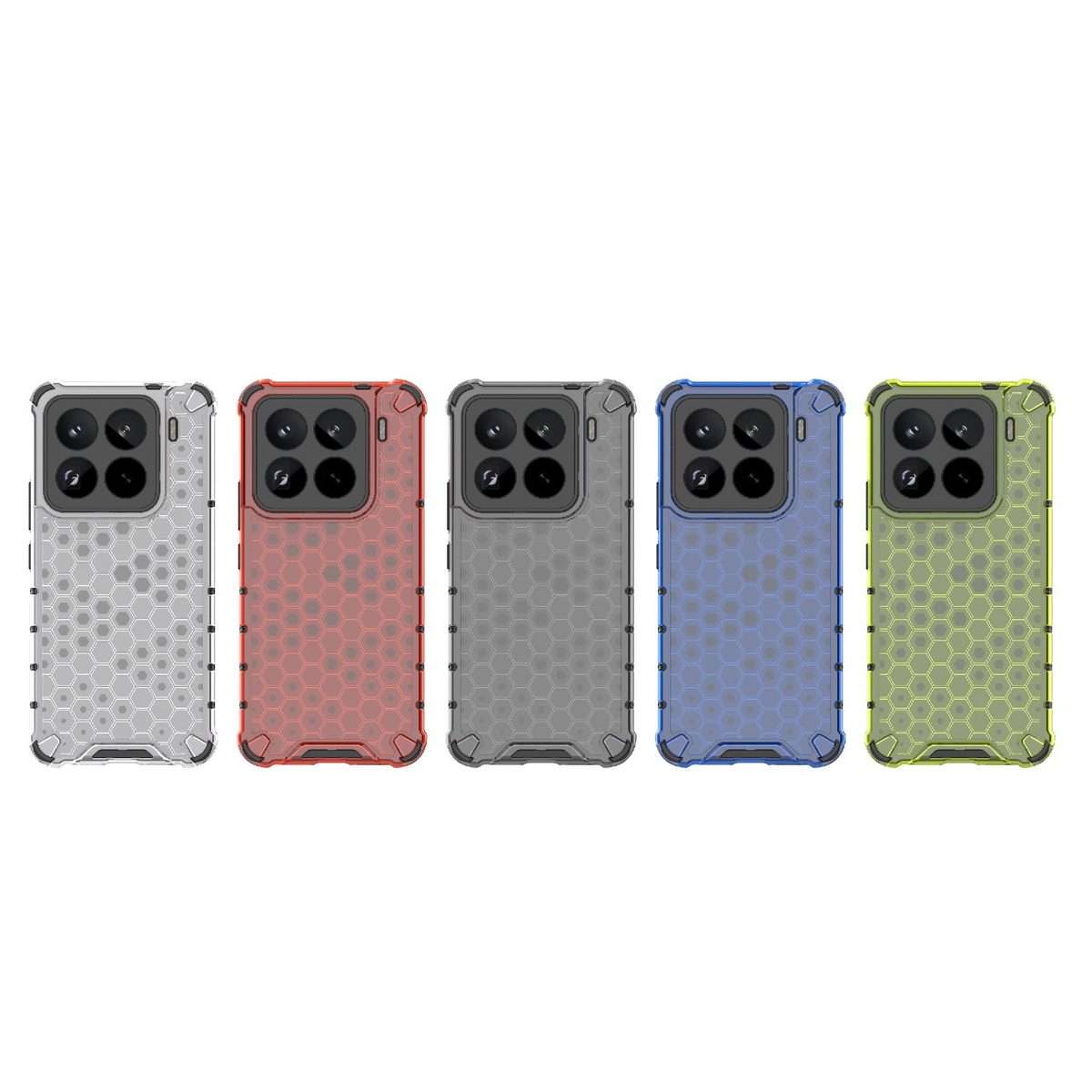 For Xiaomi 15 Pro 5G Honeycomb Shockproof Phone Case(Blue)