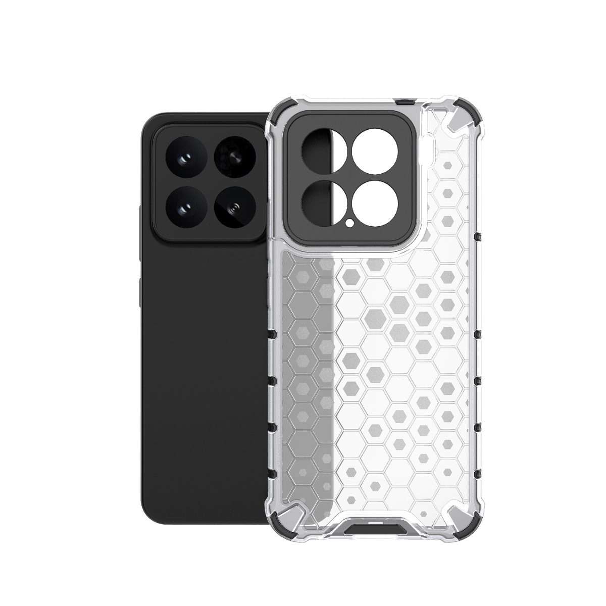For Xiaomi 15 5G Honeycomb Shockproof Phone Case(White)