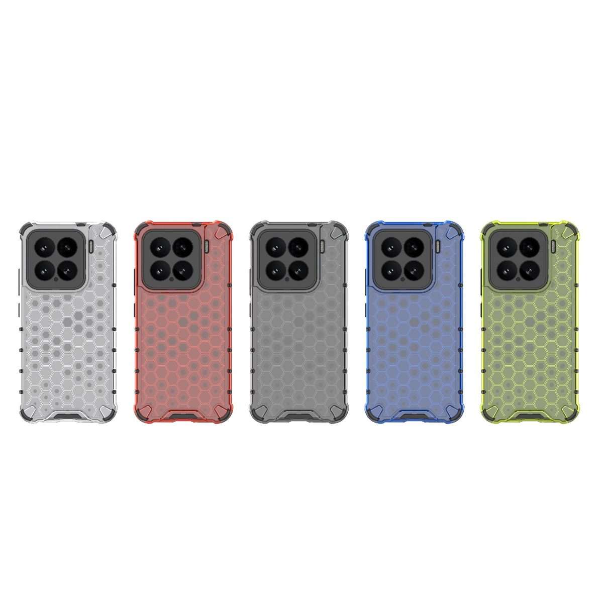 For Xiaomi 15 5G Honeycomb Shockproof Phone Case(White)