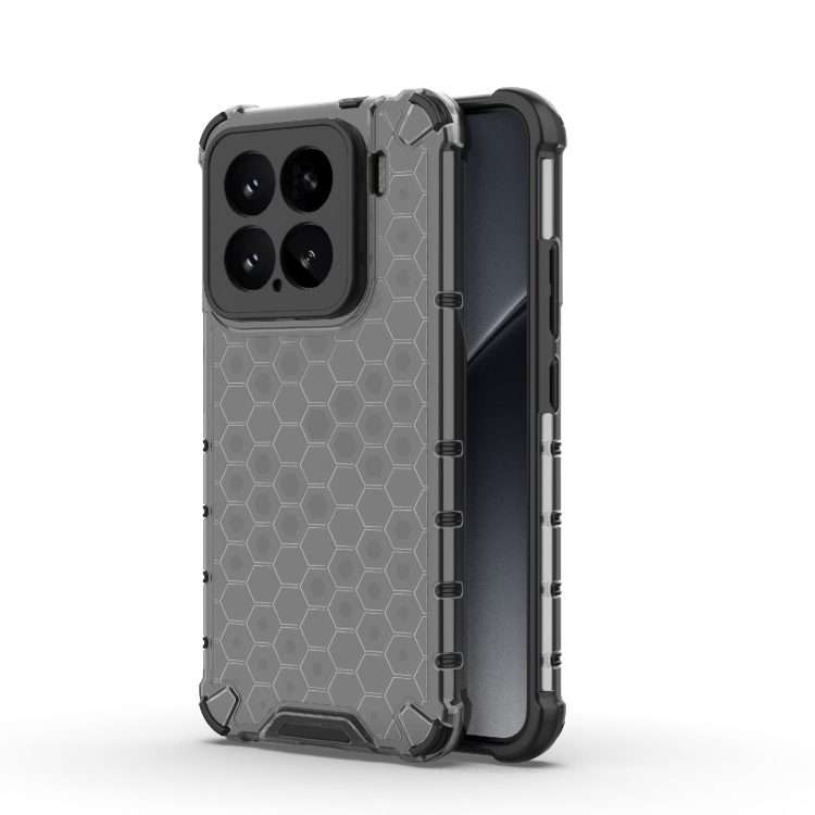 For Xiaomi 15 5G Honeycomb Shockproof Phone Case(Black)