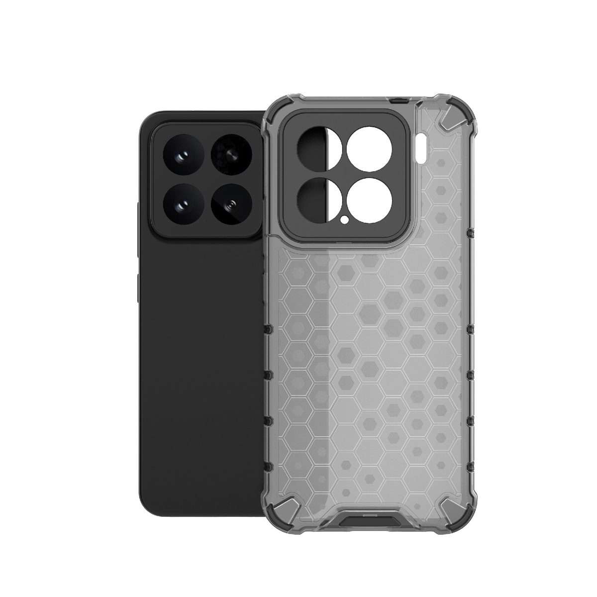 For Xiaomi 15 5G Honeycomb Shockproof Phone Case(Black)