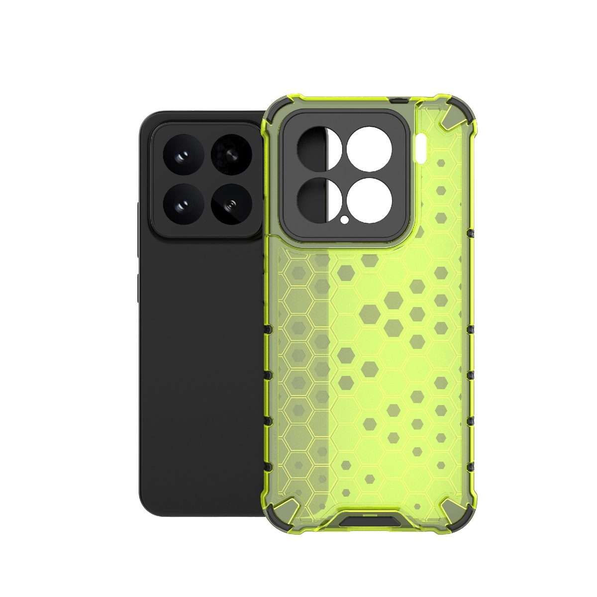 For Xiaomi 15 5G Honeycomb Shockproof Phone Case(Green)