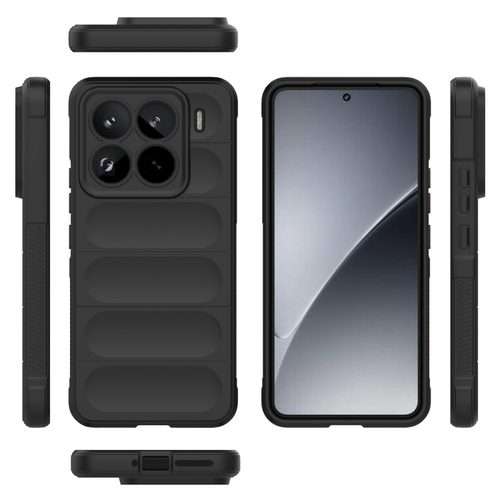 For Xiaomi 15 Pro 5G Magic Shield TPU + Flannel Phone Case(Black)