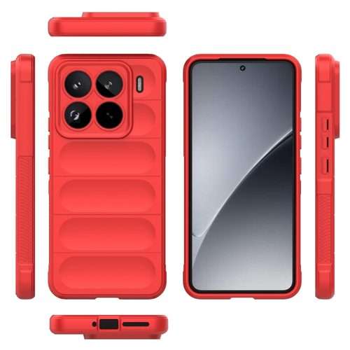 For Xiaomi 15 Pro 5G Magic Shield TPU + Flannel Phone Case(Red)