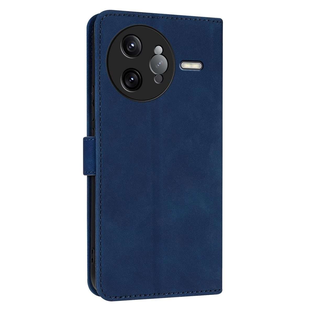 For Redmi K80 Pro AZNS Skin Feel Calf Texture Flip Leather Phone Case(Blue)