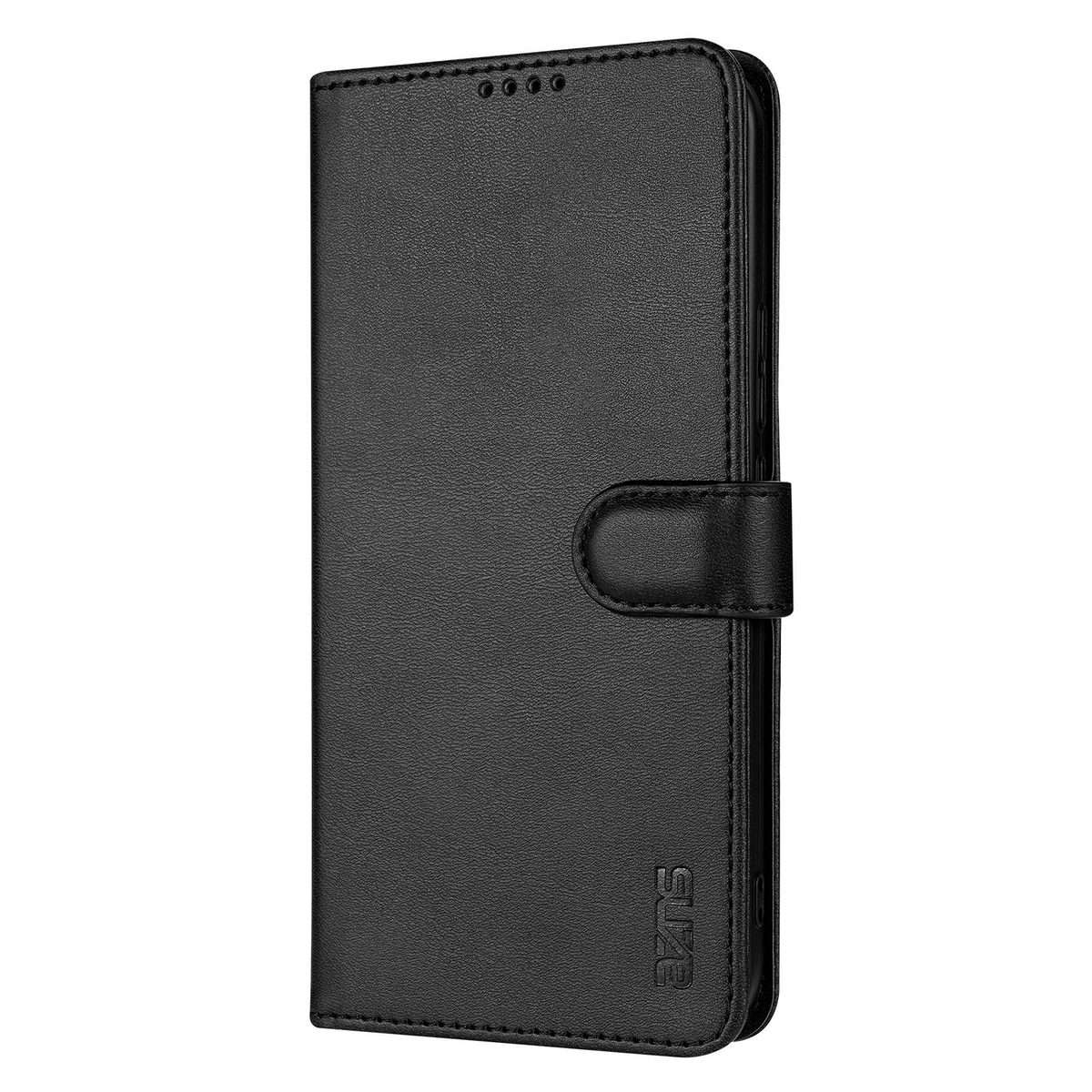 For Redmi K80 Pro AZNS Skin Feel Calf Texture Flip Leather Phone Case(Black)