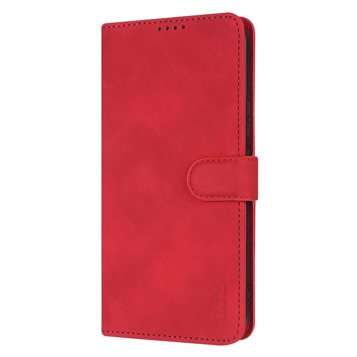 For Redmi K80 Pro AZNS Skin Feel Calf Texture Flip Leather Phone Case(Red)