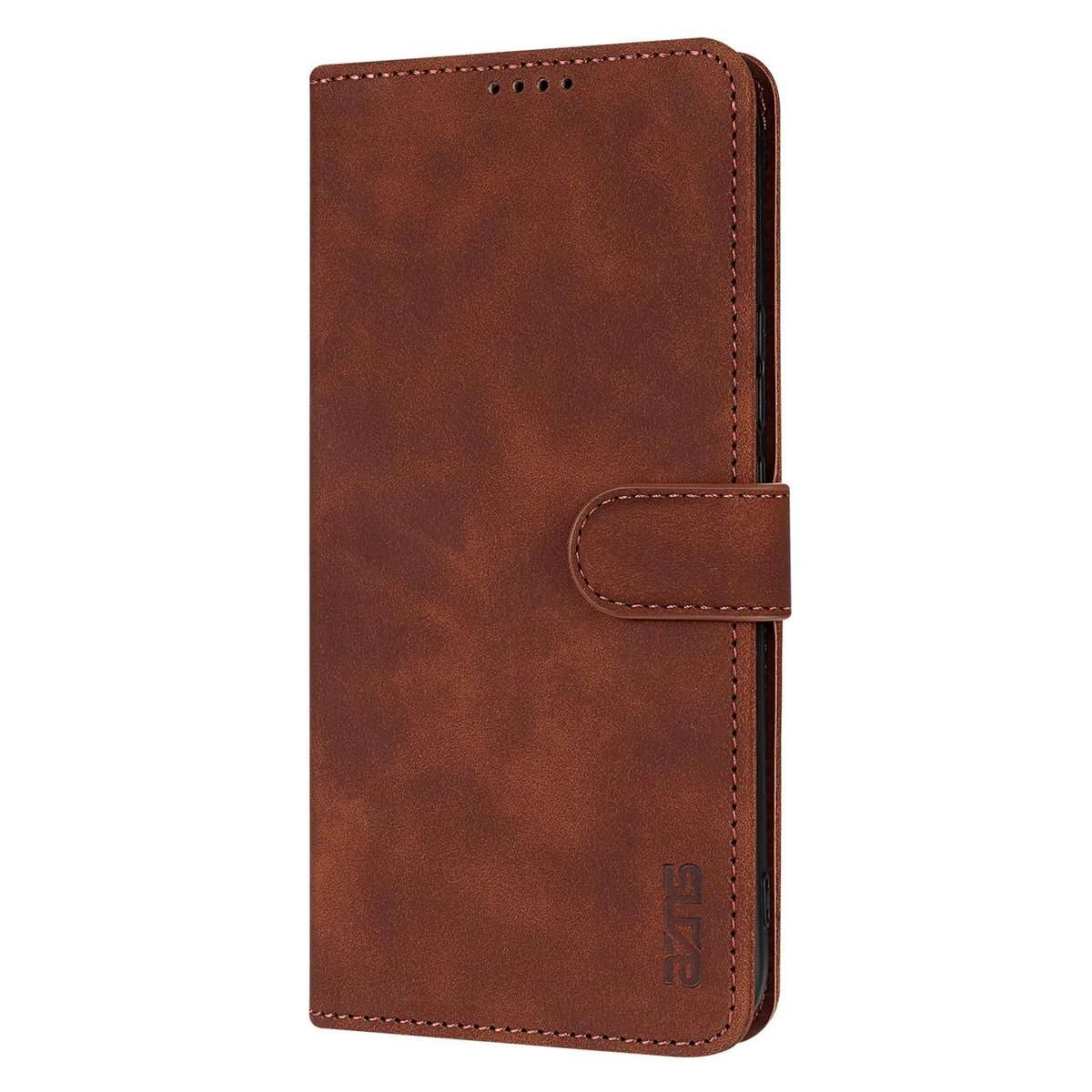 For Redmi K80 Pro AZNS Skin Feel Calf Texture Flip Leather Phone Case(Brown)