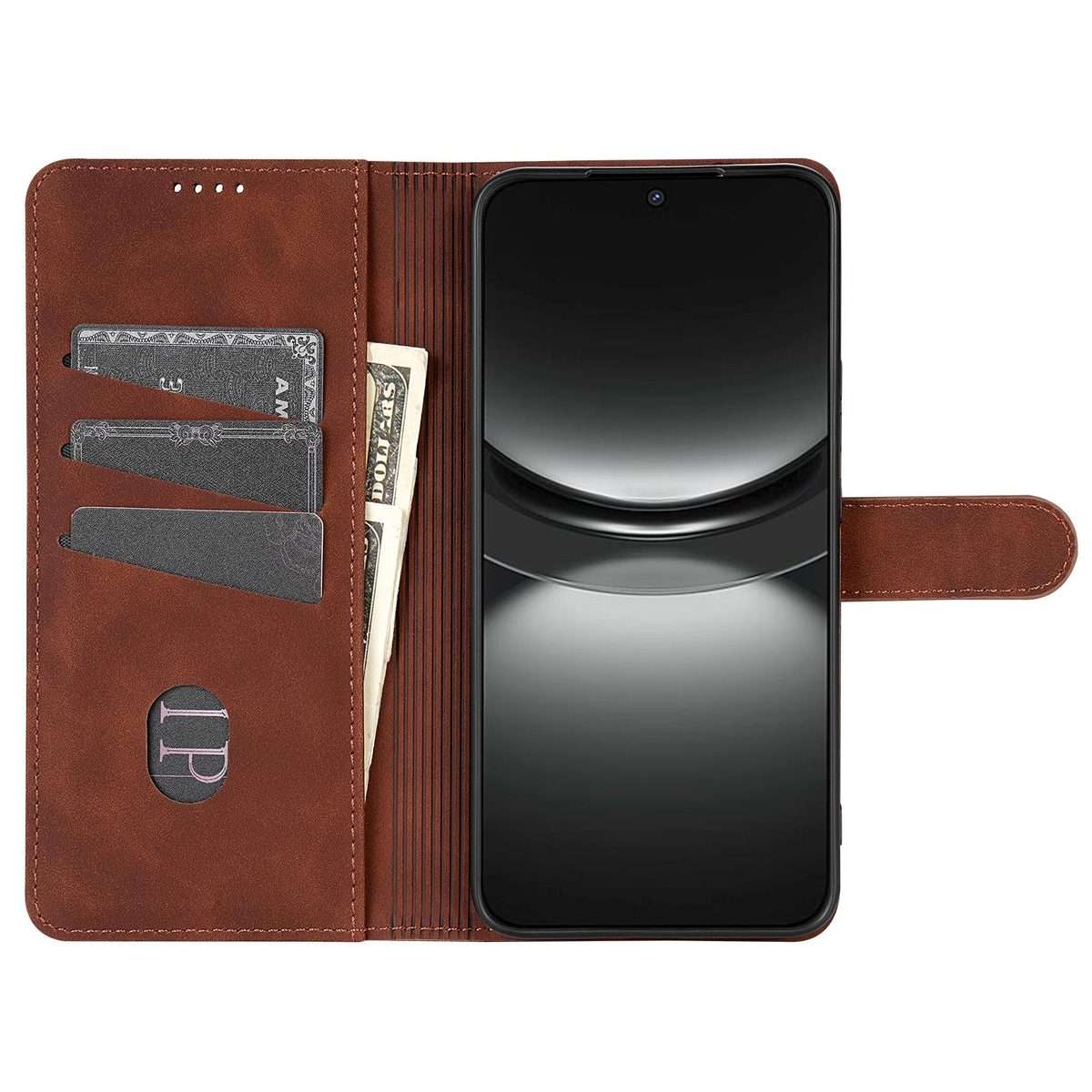 For Redmi K80 Pro AZNS Skin Feel Calf Texture Flip Leather Phone Case(Brown)