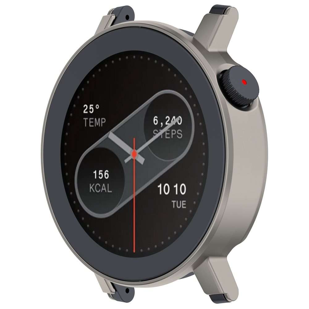 For Nothing CMF Watch Pro 2 Half Package Hollow PC Watch Protective Case(Titanium Steel Color)