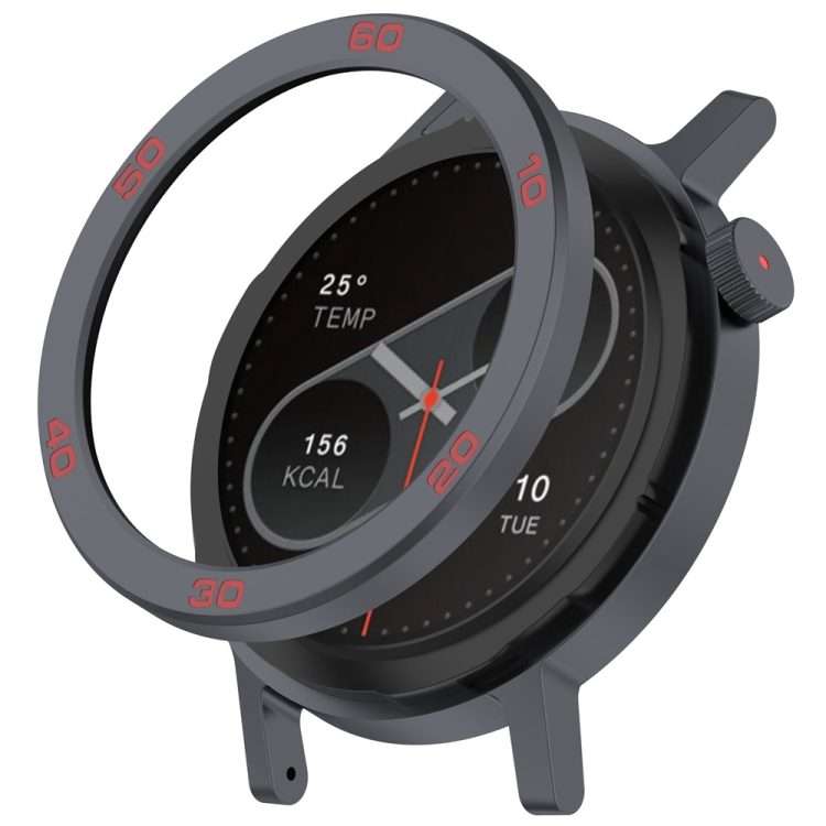 For Nothing CMF Watch Pro 2 Smart Watch Metal Bezel Number Ring Frame(Grey Red)
