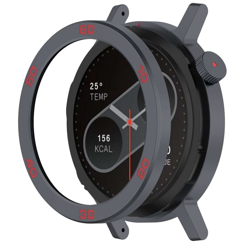 For Nothing CMF Watch Pro 2 Smart Watch Metal Bezel Number Ring Frame(Grey Red)
