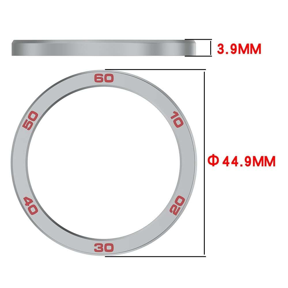 For Nothing CMF Watch Pro 2 Smart Watch Metal Bezel Number Ring Frame(Silver Red)