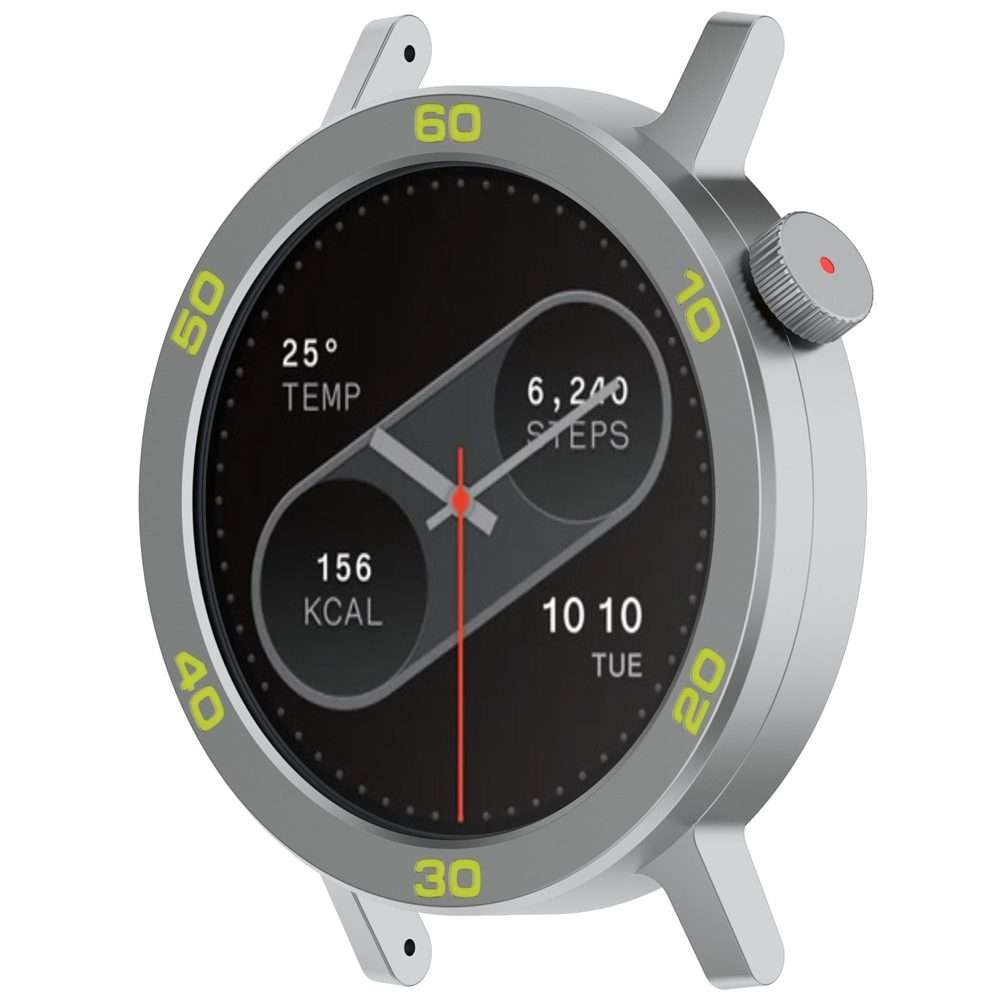 For Nothing CMF Watch Pro 2 Smart Watch Metal Bezel Number Ring Frame(Silver Green)