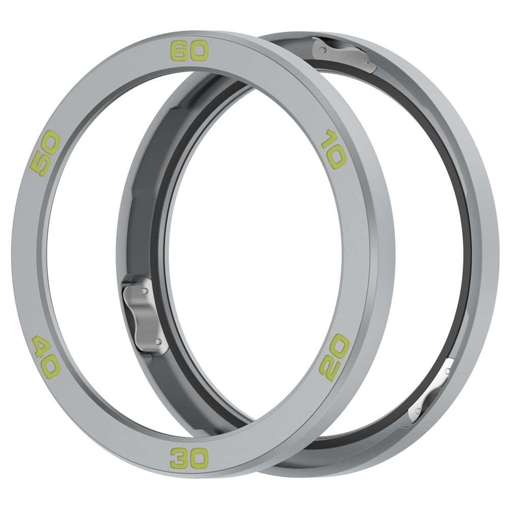 For Nothing CMF Watch Pro 2 Smart Watch Metal Bezel Number Ring Frame(Silver Green)